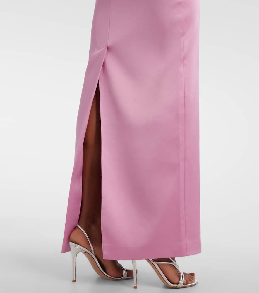 The New Arrivals Ilkyaz Ozel Noa Crêpe Gown In Pink
