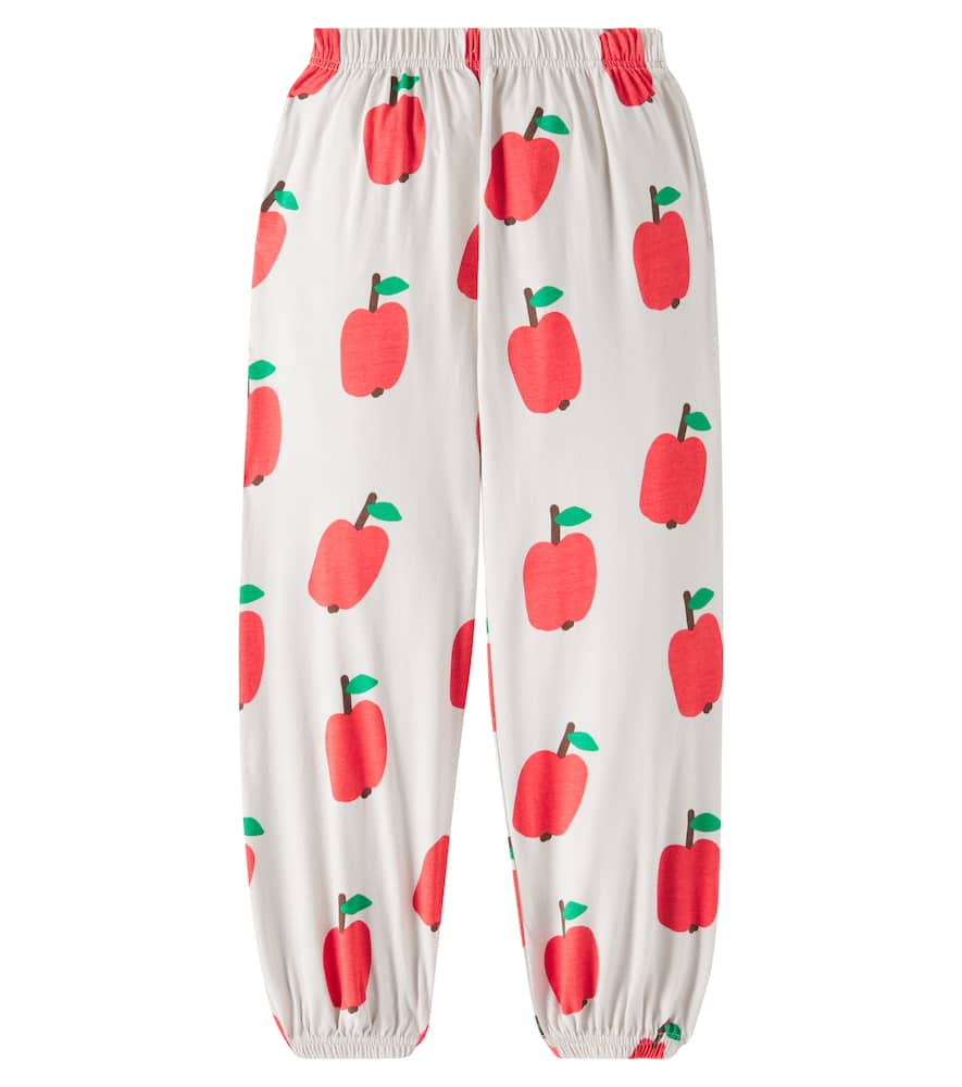 Jellymallow Apple Cotton Sweatpants In Grey