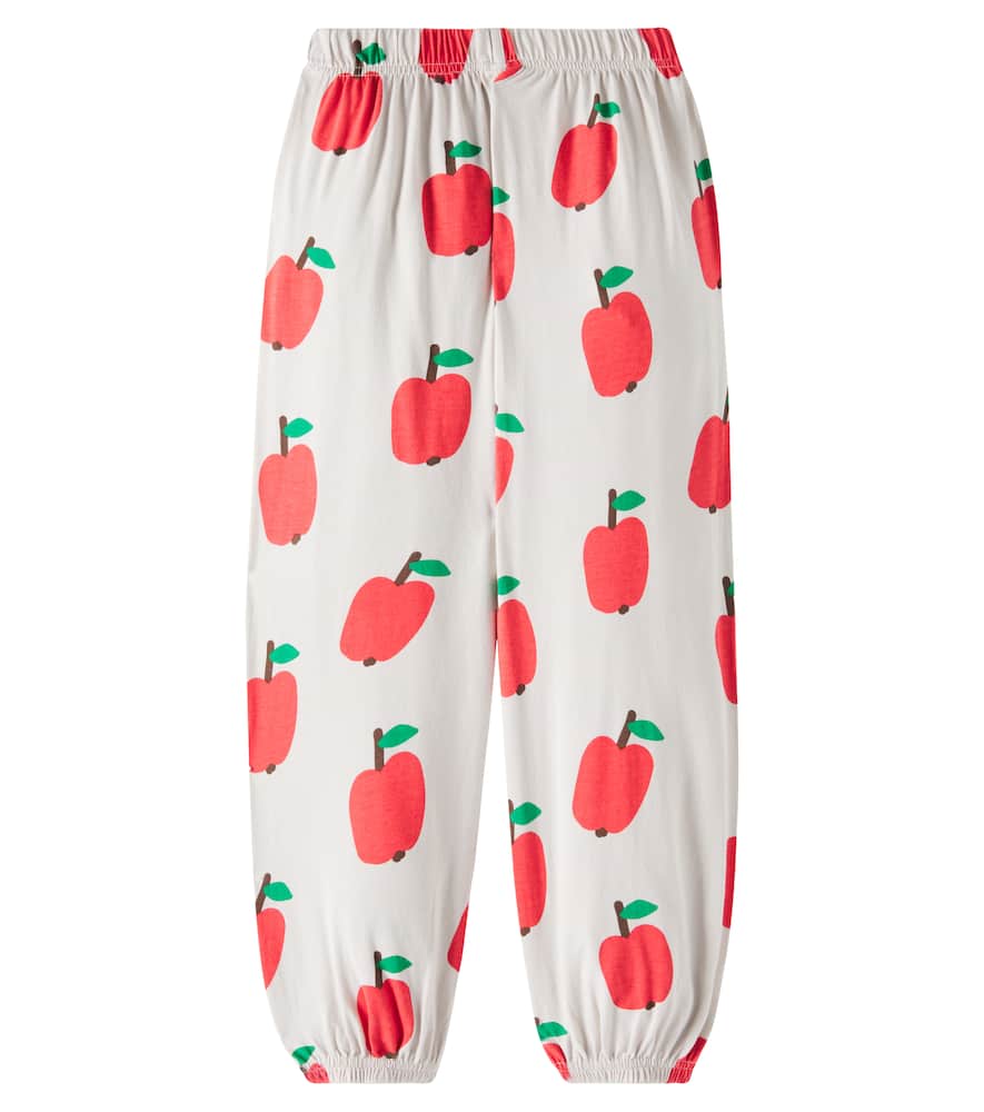 Jellymallow Apple Cotton Sweatpants In Grey