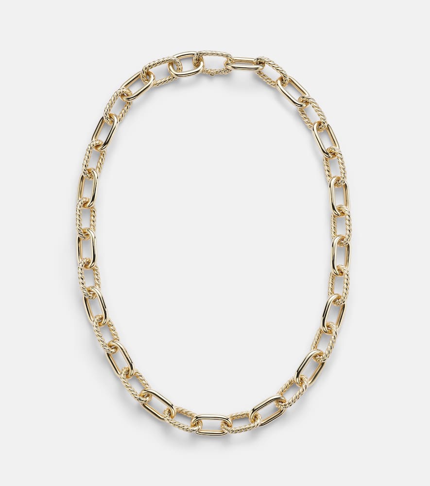 David Yurman Dy Madison 18kt Gold Chain Necklace In Gold