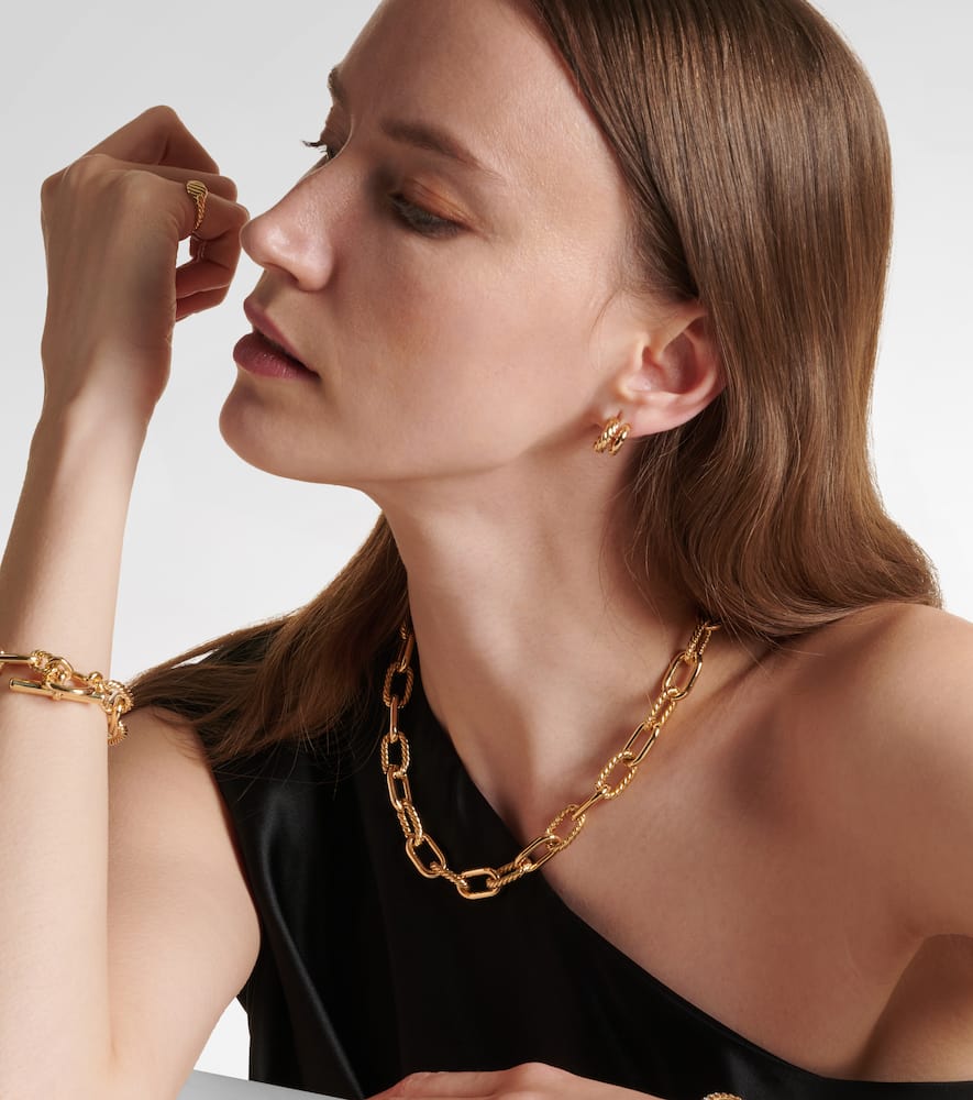 David Yurman Dy Madison 18kt Gold Chain Necklace In Gold