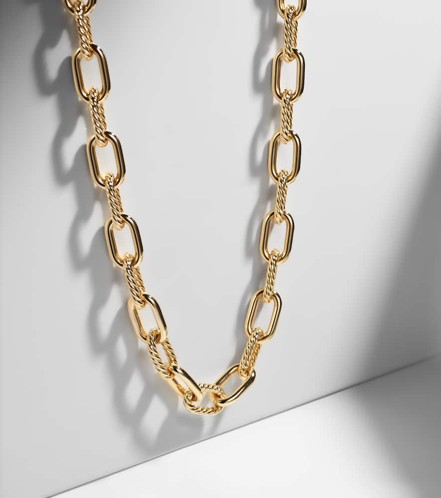 David Yurman Dy Madison 18kt Gold Chain Necklace In Gold