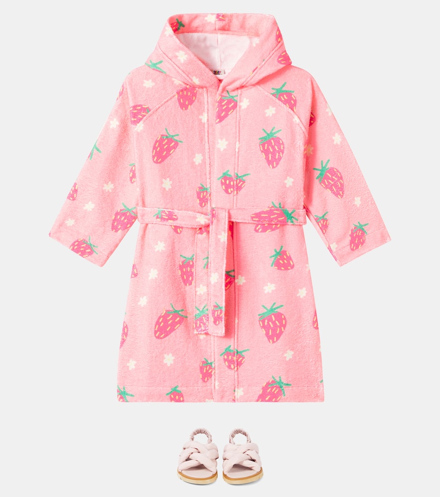 Jellymallow Strawberry Printed Cotton-blend Terry Robe