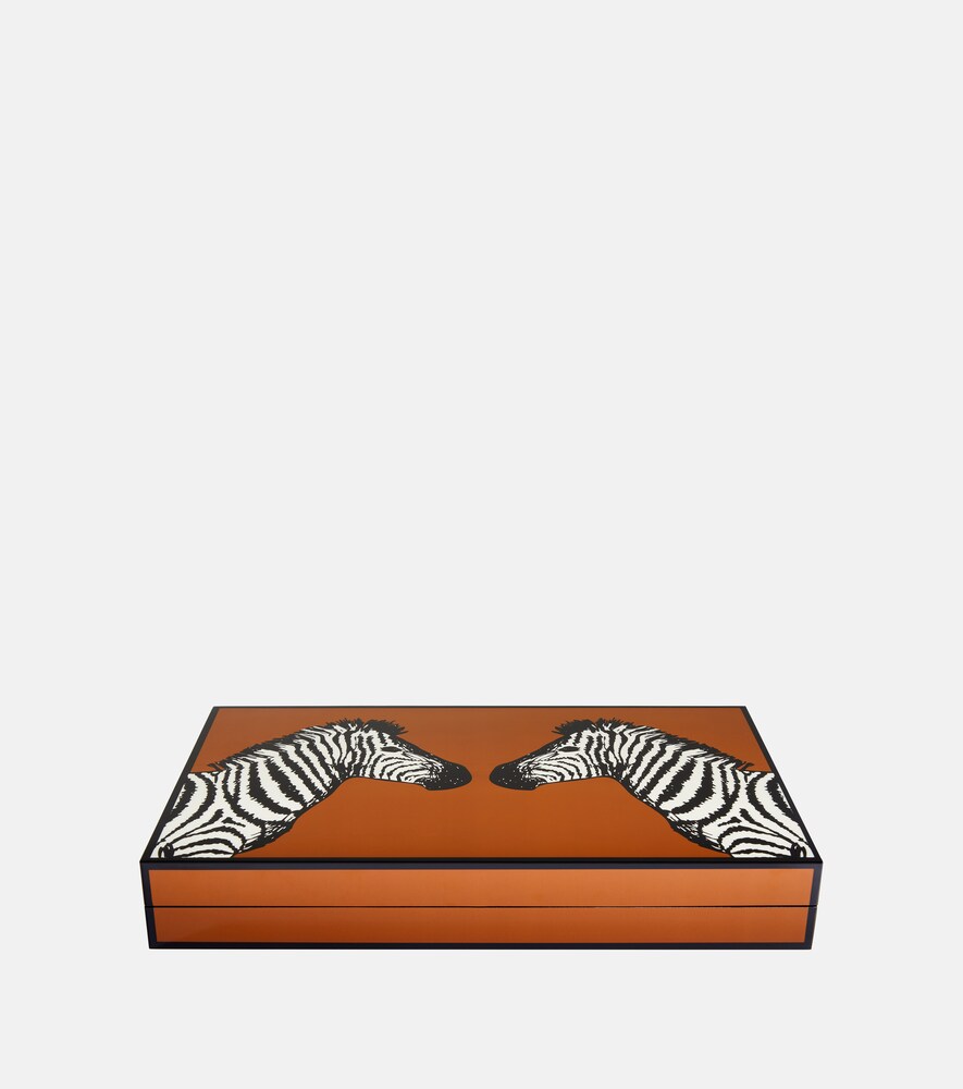  Jonathan Adler Jonathan Adler Juego De Backgammon Zebra Lacado 