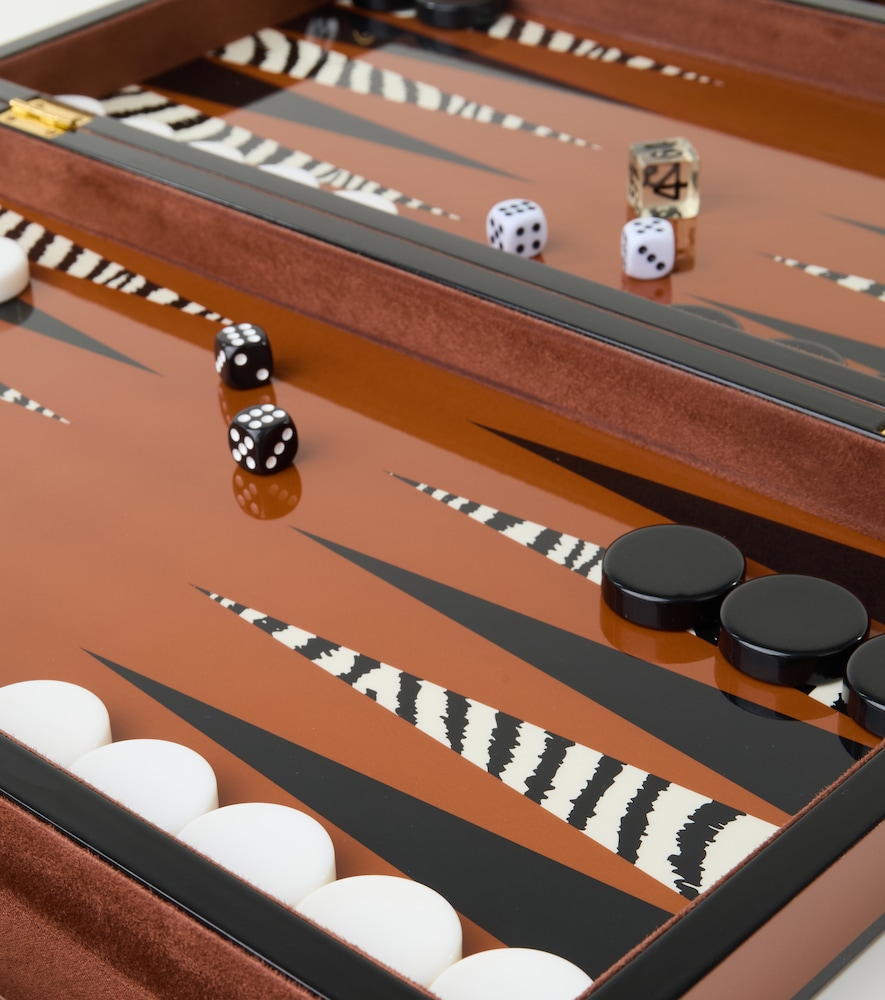  Jonathan Adler Jonathan Adler Juego De Backgammon Zebra Lacado 