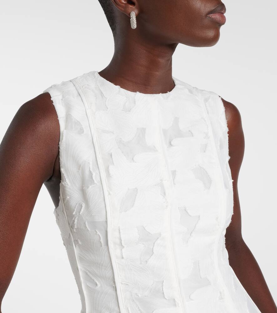 Simkhai Sylvia Jacquard Minidress In White