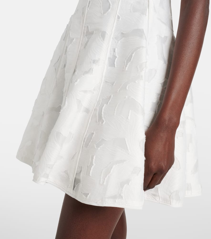 Simkhai Sylvia Jacquard Minidress In White