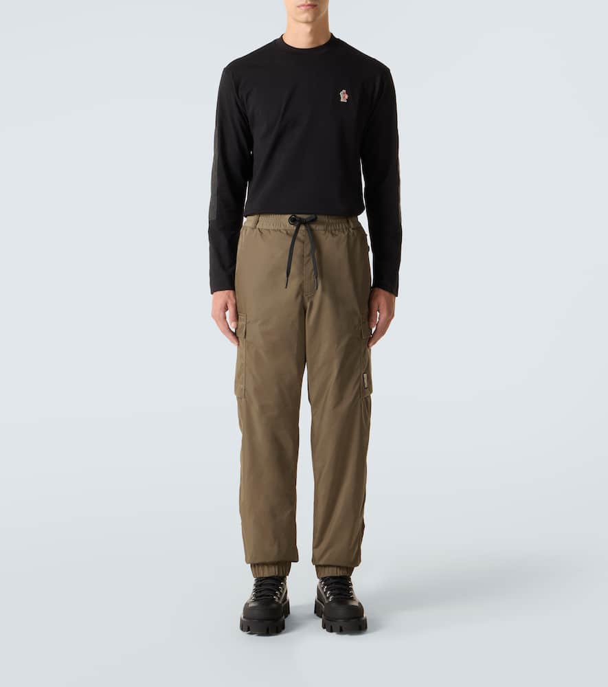 Moncler Après Ski Cotton-blend Jersey T-shirt In Black