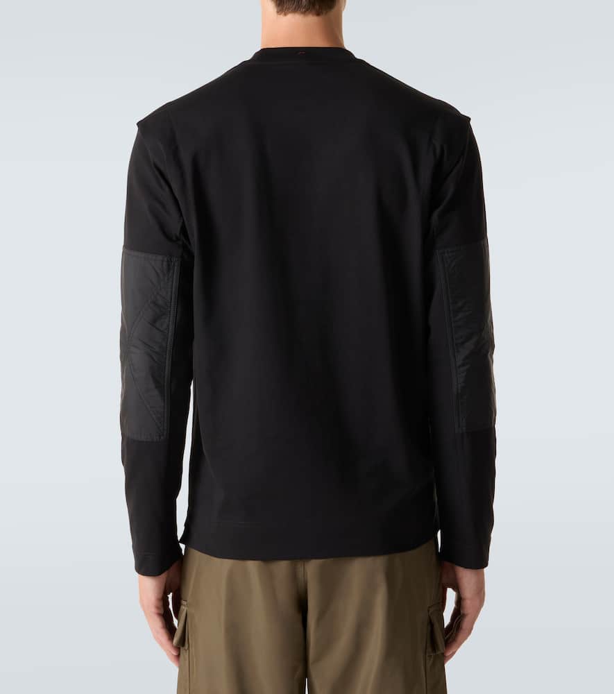 Moncler Après Ski Cotton-blend Jersey T-shirt In Black