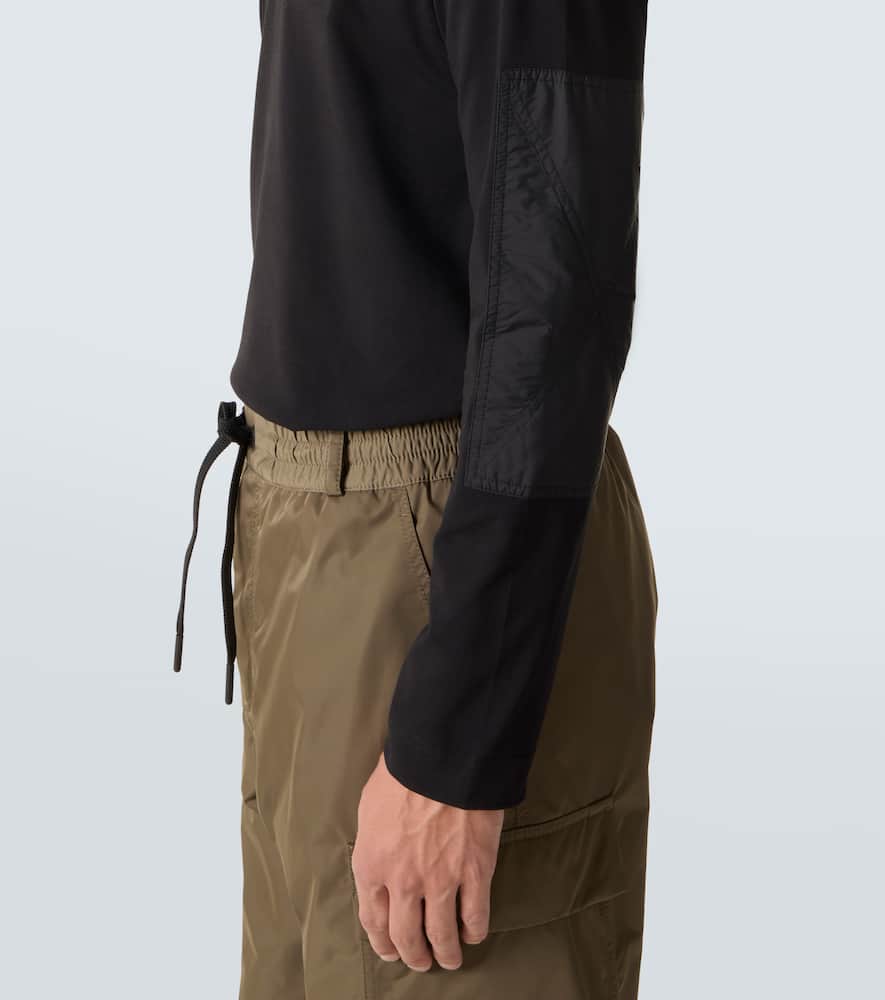 Moncler Après Ski Cotton-blend Jersey T-shirt In Black