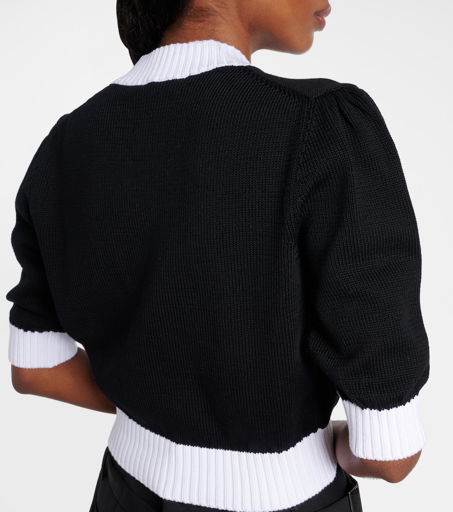  Prada Prada Cropped Cotton Cardigan 