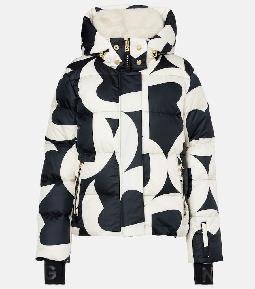 Bogner Maja Printed Down Ski Jacket In Multi