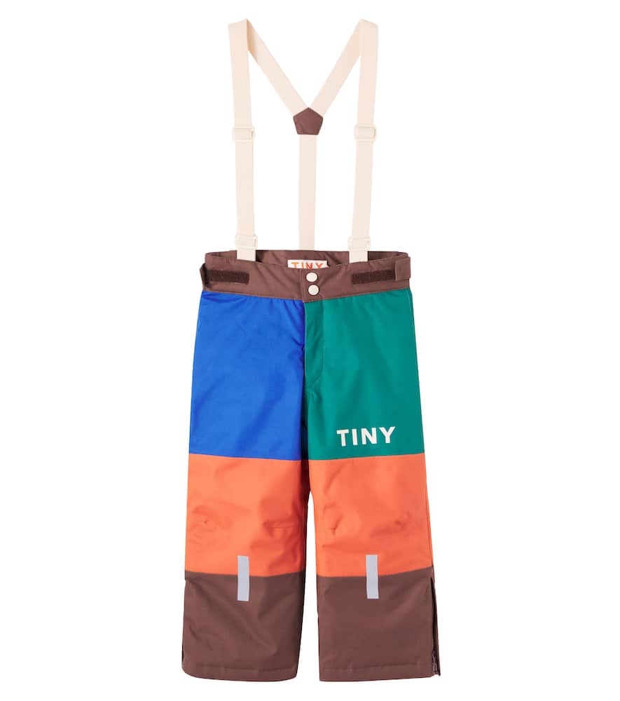 Tinycottons Colorblock Ski Salopettes In Multi