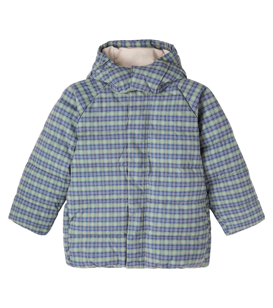 Konges Slojd Konges Sløjd Nuka Deux Checked Puffer Jacket In Blue