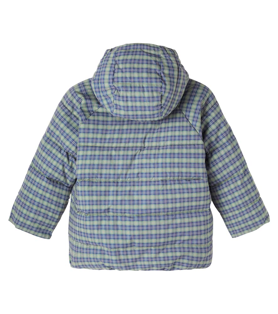 Konges Slojd Konges Sløjd Nuka Deux Checked Puffer Jacket In Blue