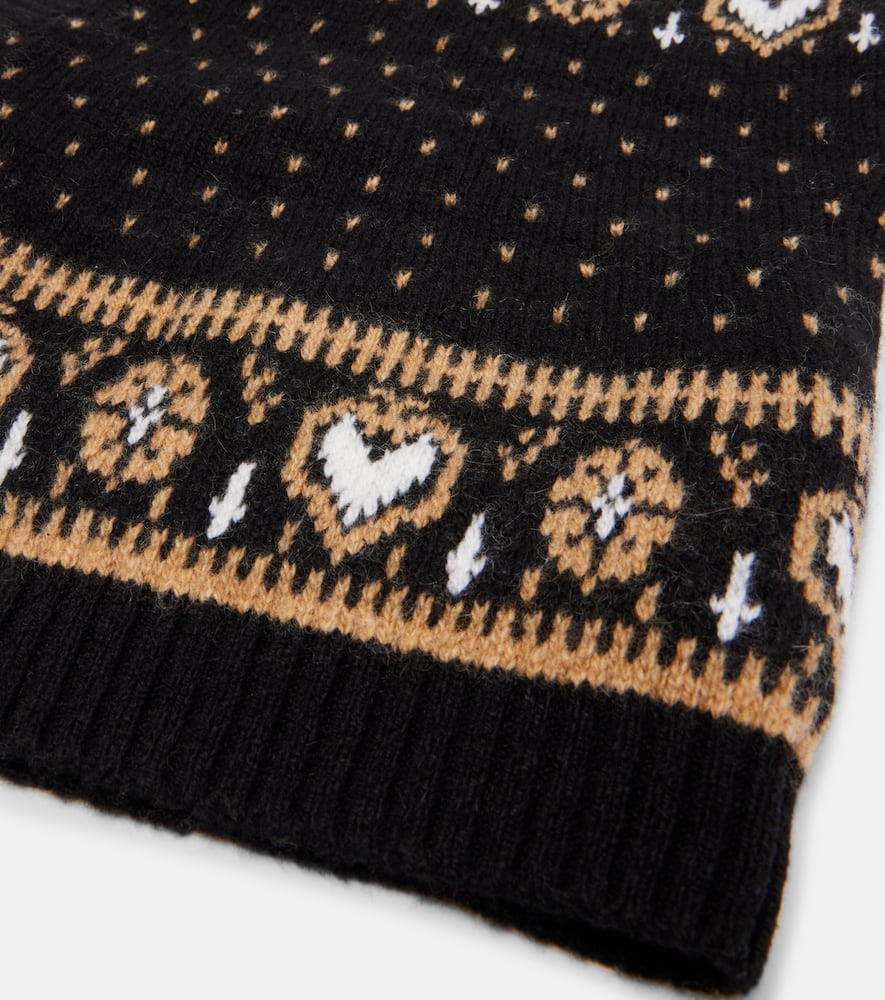 Khaite Caspian Fair Isle Cashmere Hood In Multi