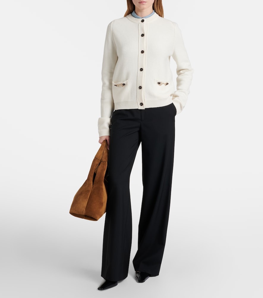 Horsebit Wool And Cashmere Cardigan