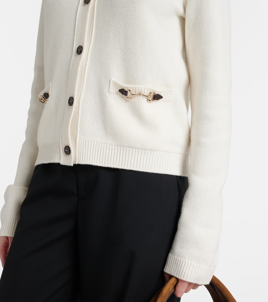 Horsebit Wool And Cashmere Cardigan