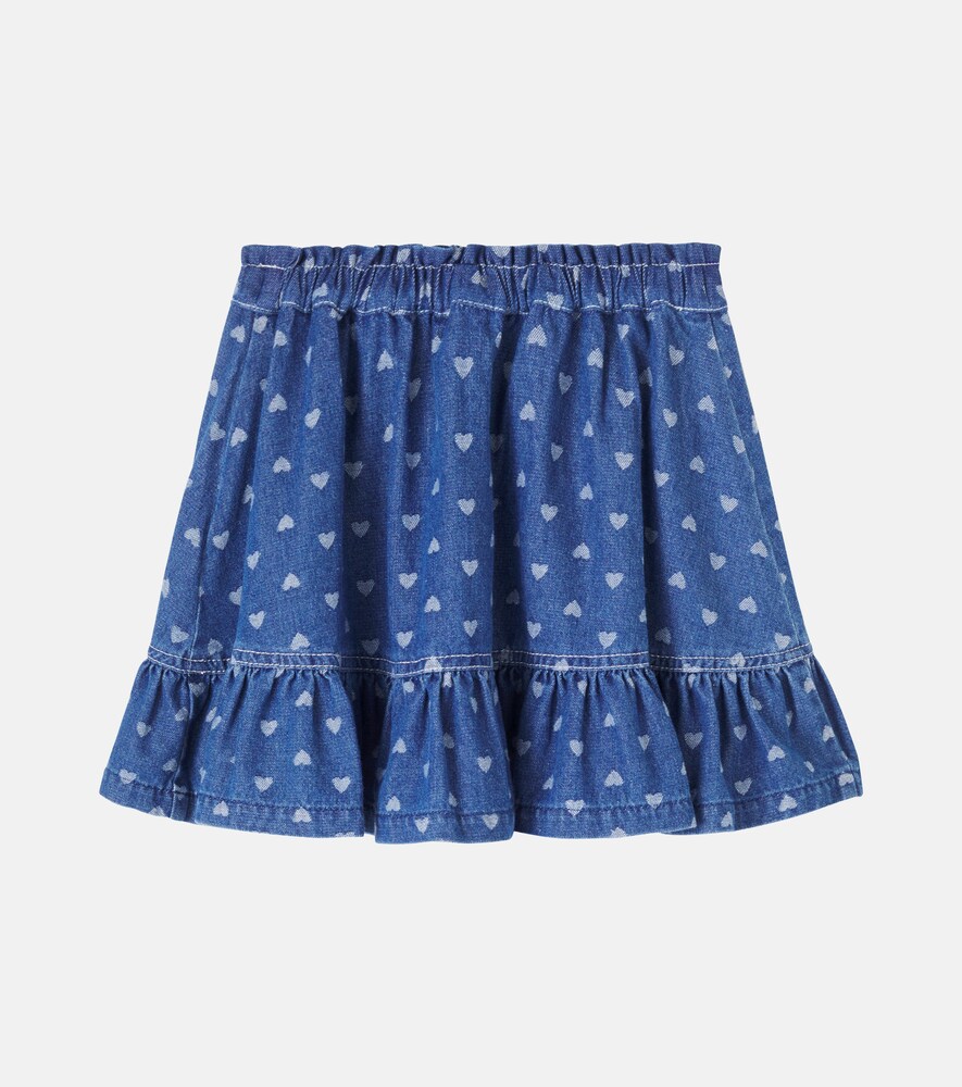  Zimmermann Kids Zimmermann Kids Printed Denim Skirt 