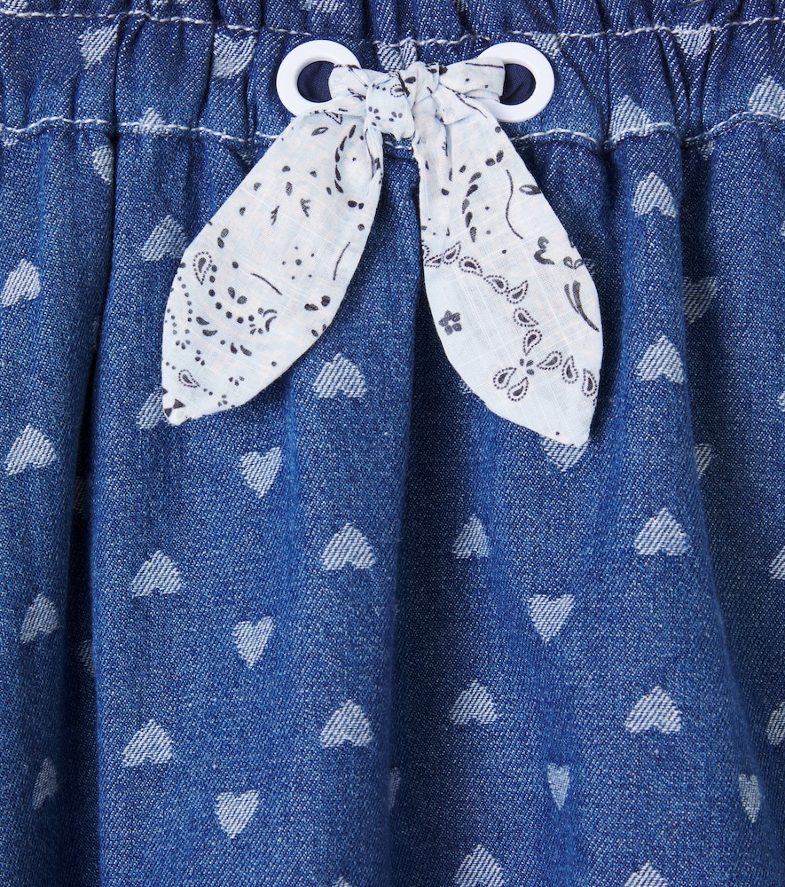  Zimmermann Kids Zimmermann Kids Printed Denim Skirt 