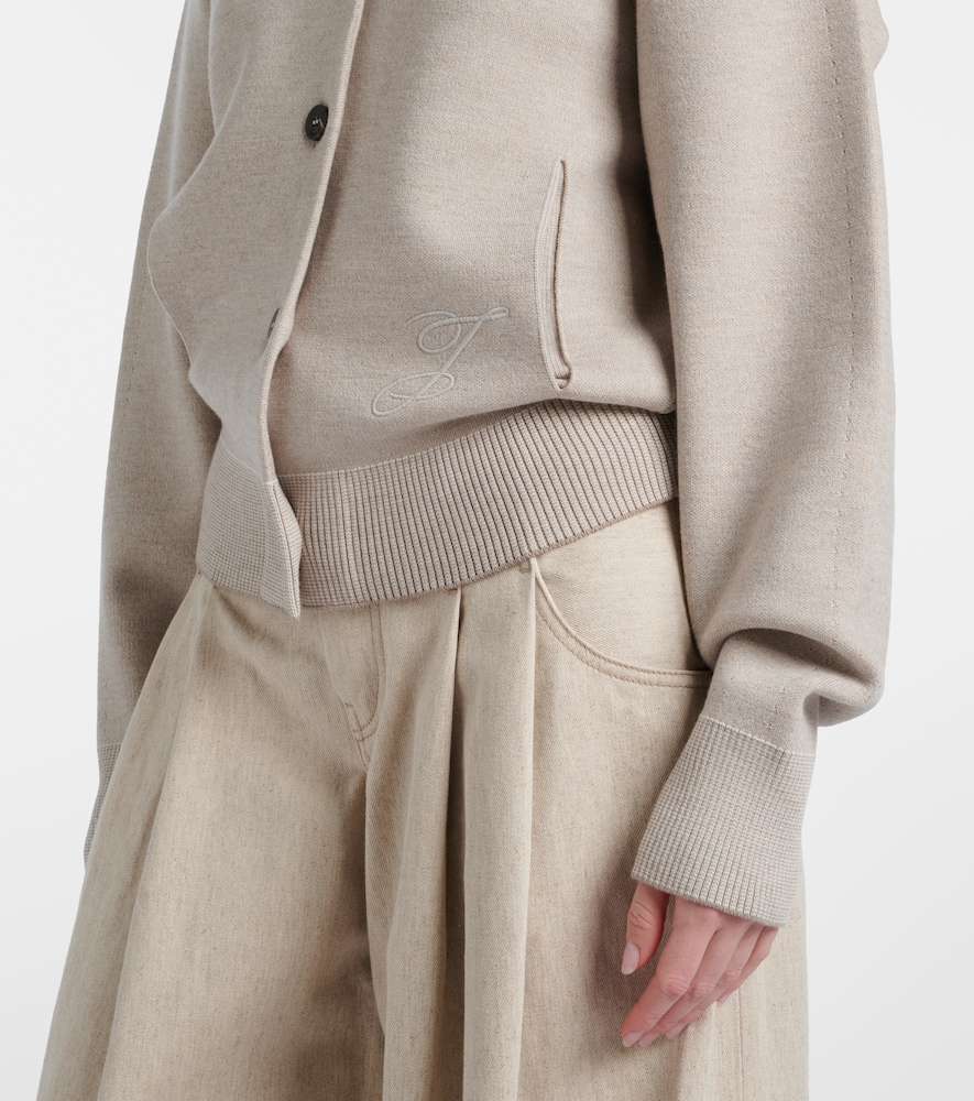  Jacquemus Jacquemus Lavande Wool-blend Cardigan 