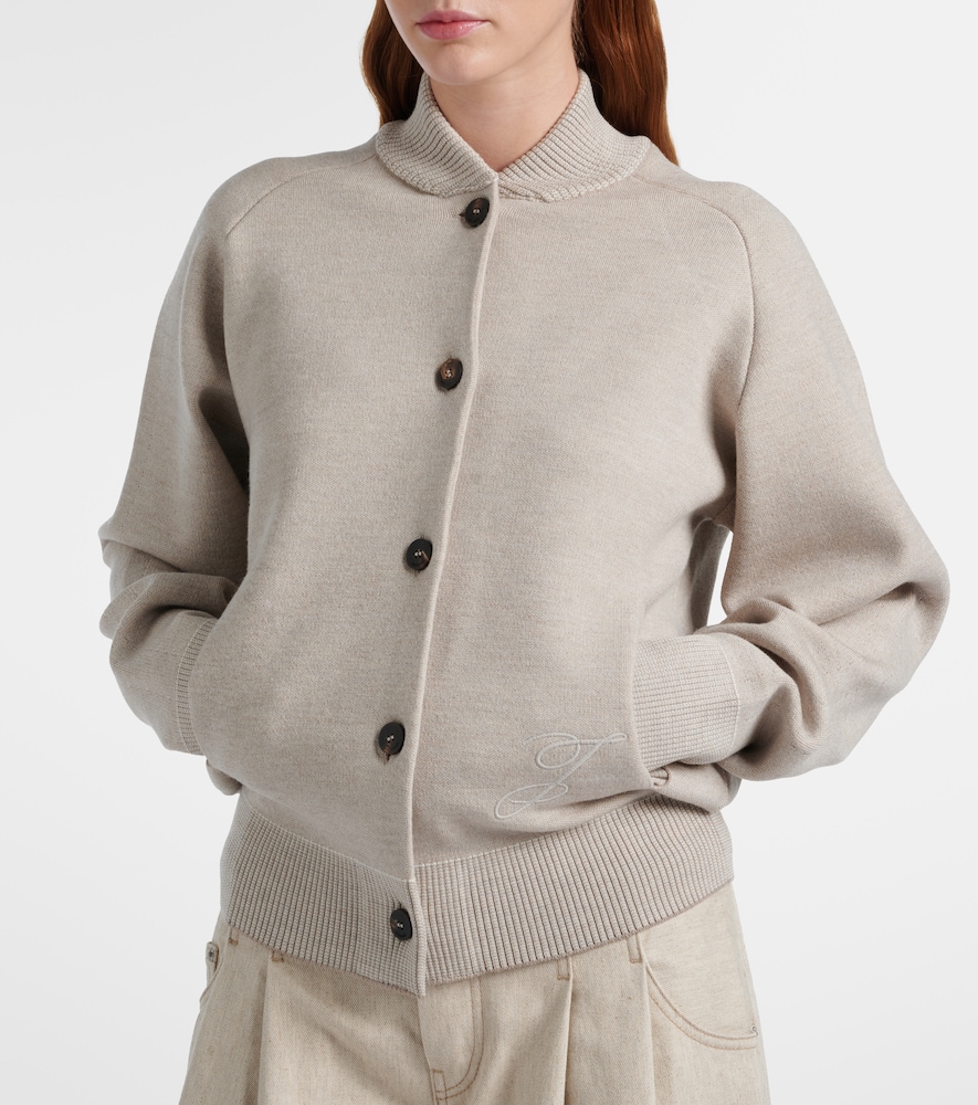  Jacquemus Jacquemus Lavande Wool-blend Cardigan 
