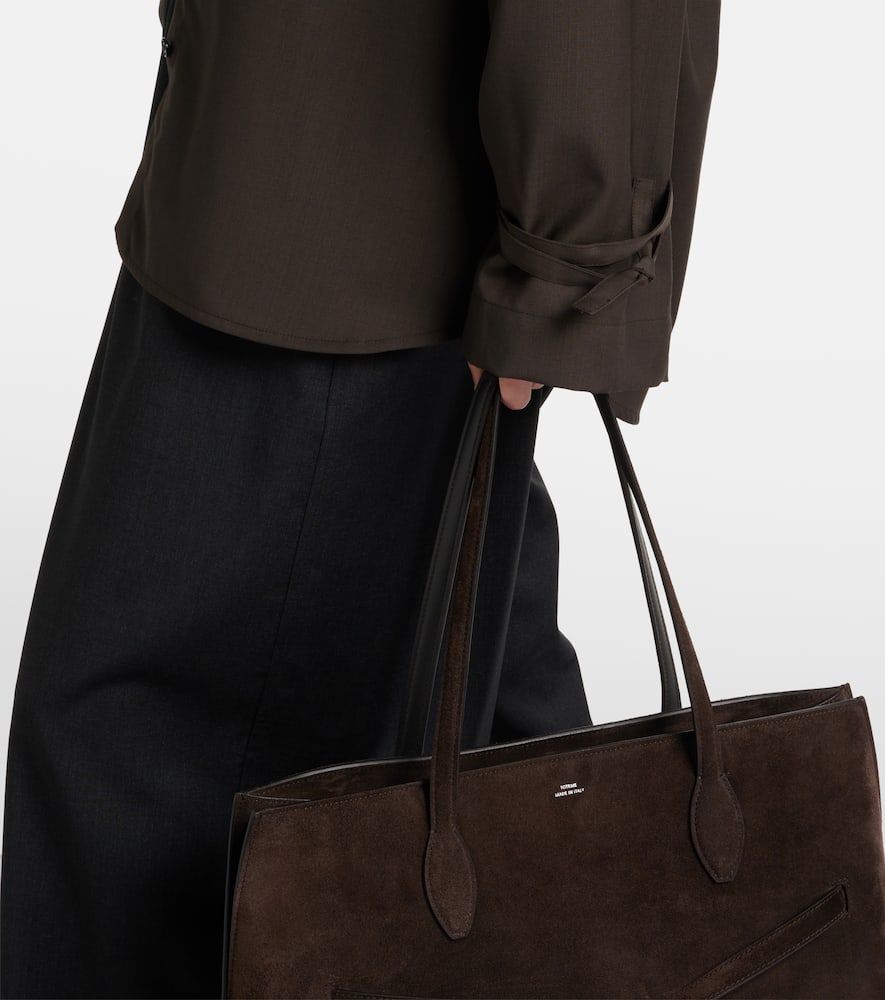 Totême Oversized Wool Shirt In Brown