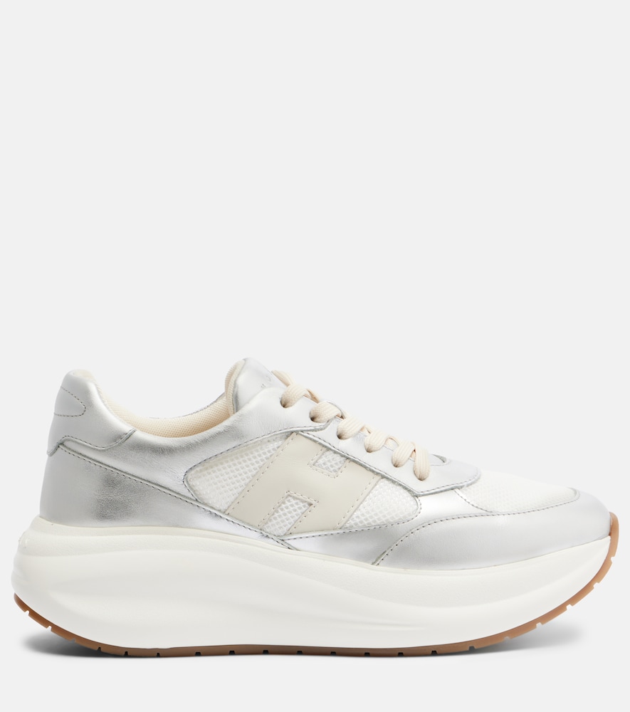  Hogan Hogan Maxi I Active Leather-trimmed Sneakers 