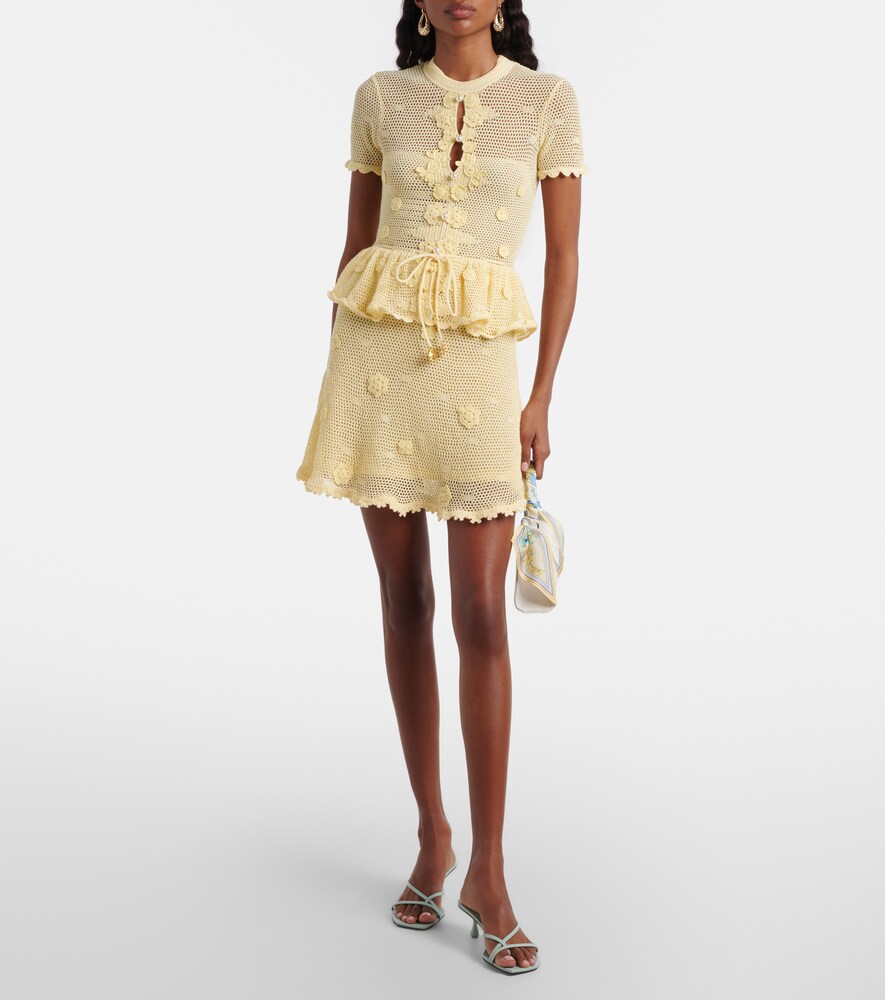 Self-Portrait Embellished minidress