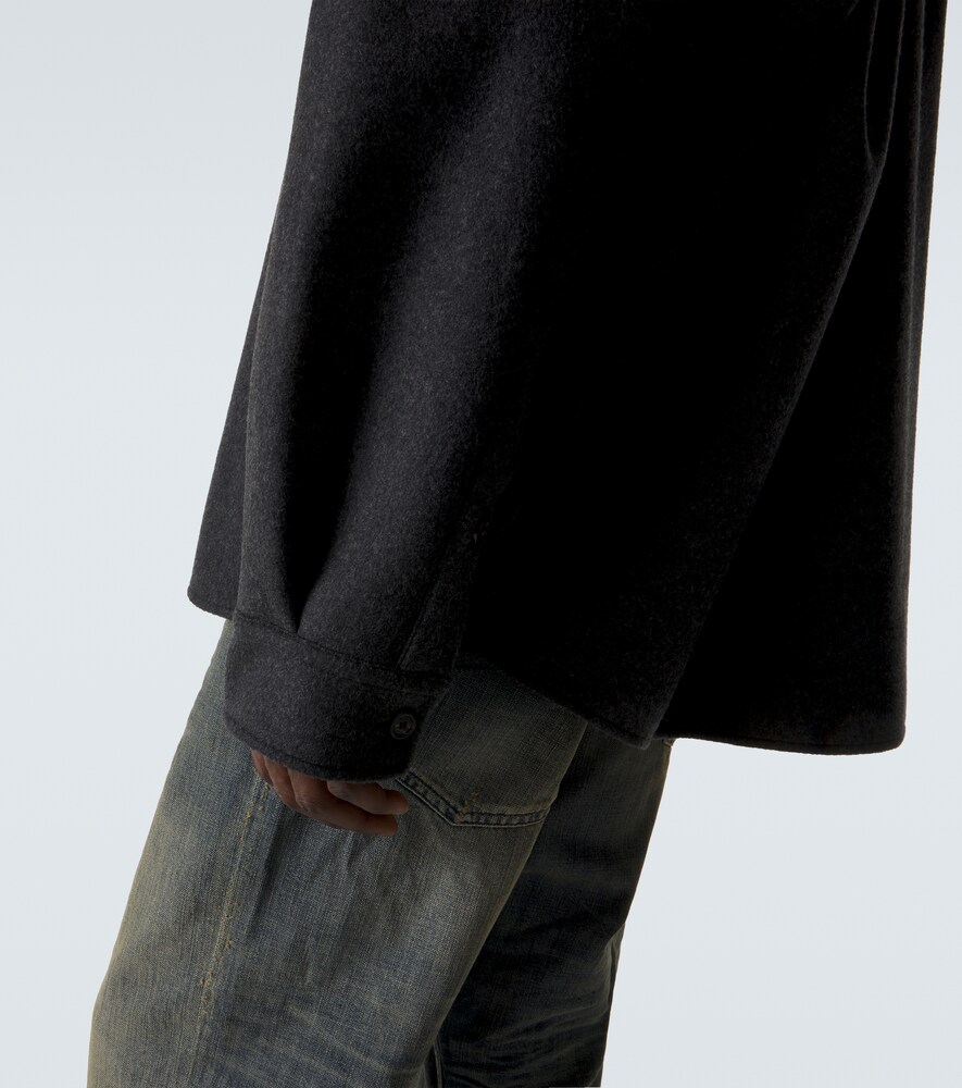  Balenciaga Balenciaga Wool-blend Zip-up Overshirt 