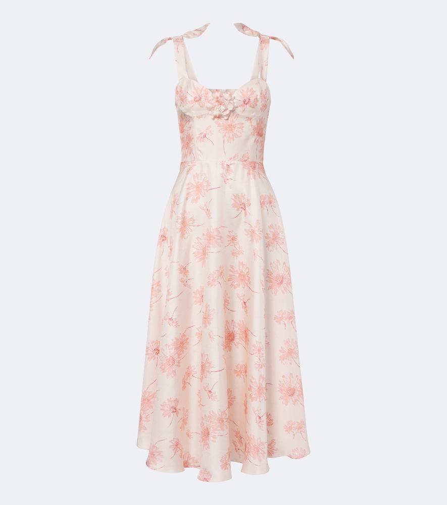 Midikleid aus Seiden-Twill