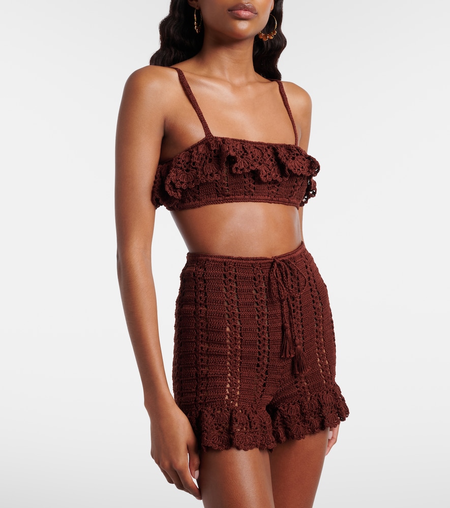  Anna Kosturova Anna Kosturova Crochet Cotton Bra Top 