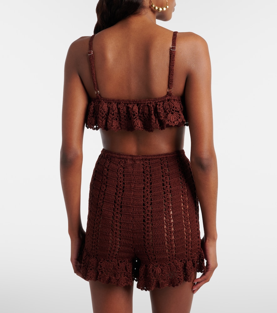  Anna Kosturova Anna Kosturova Crochet Cotton Bra Top 