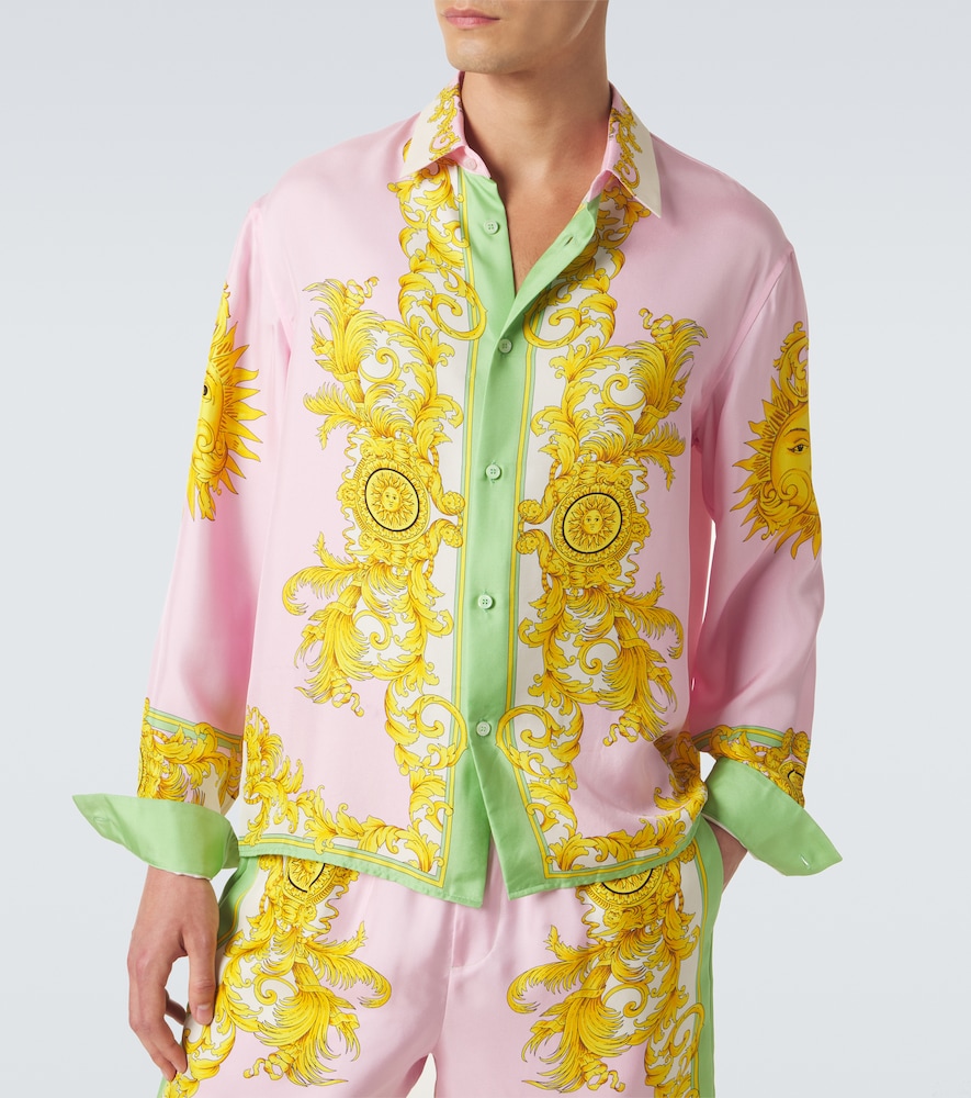 Versace Versace Printed Silk Shirt 