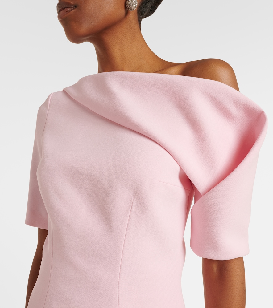  Safiyaa Safiyaa Marley Draped Crepe Top 