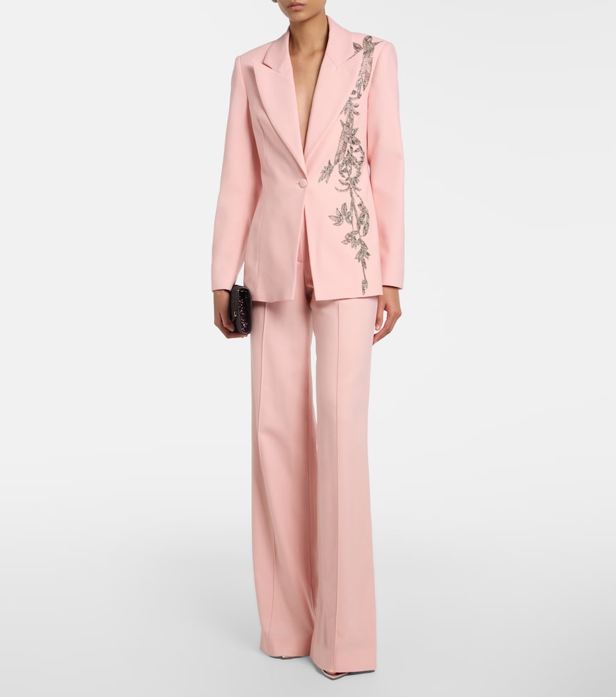  Costarellos Costarellos Lesia Embellished Wool-blend Blazer 