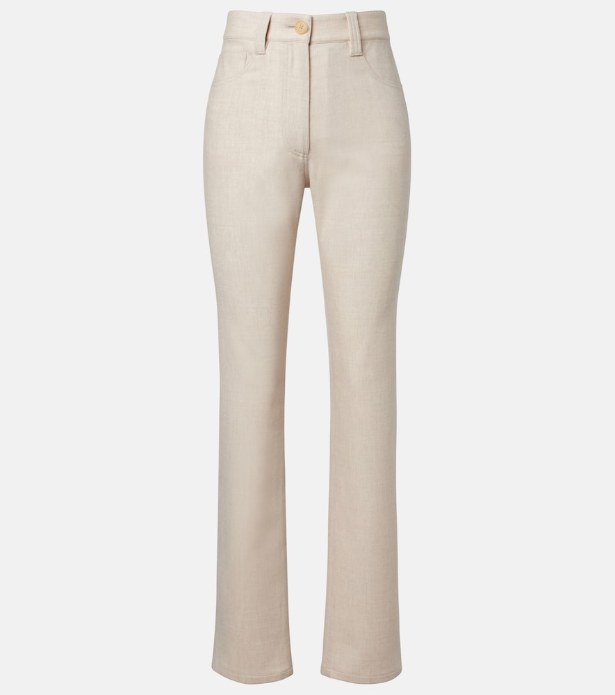 Pantaloni regular Callum in lana e cashmere