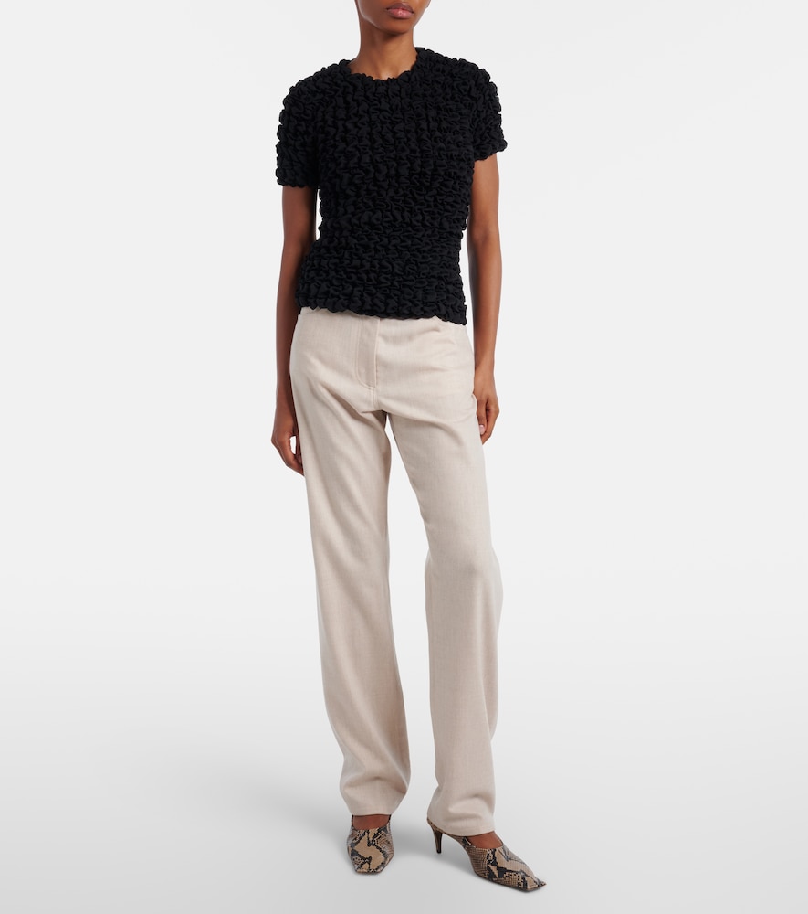 Khaite Callum wool and cashmere straight pants
