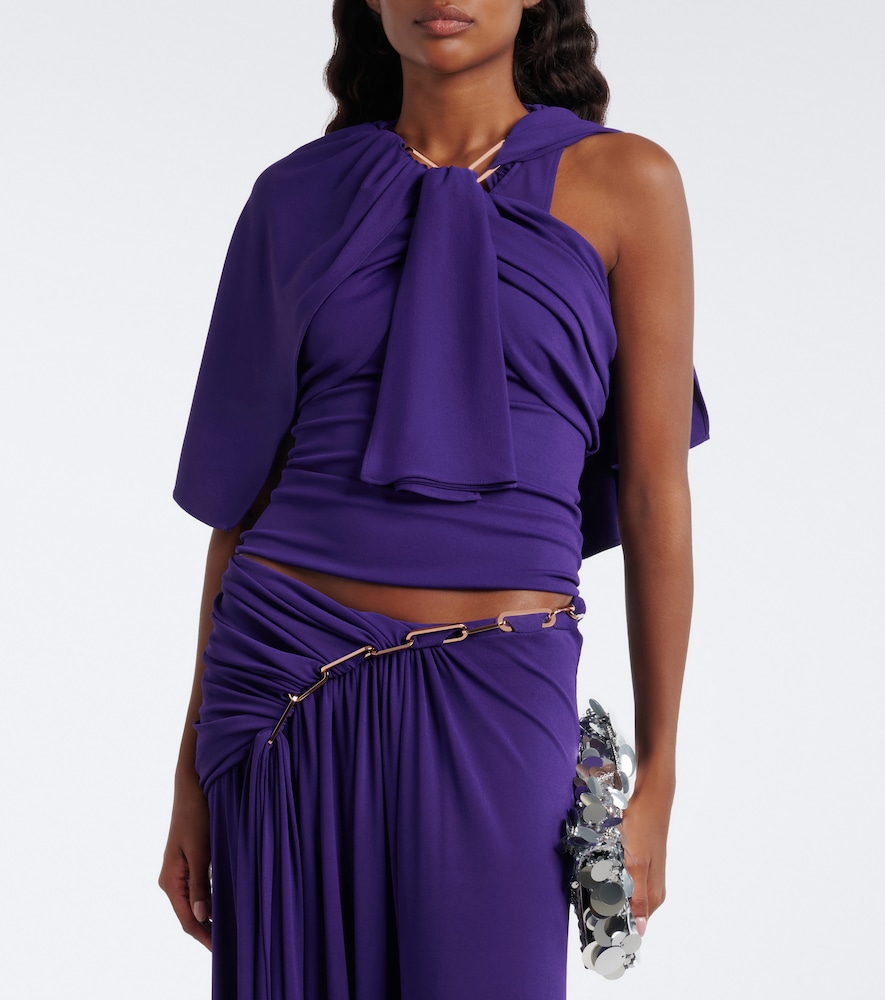 X Dinh Van Embellished Crêpe Top