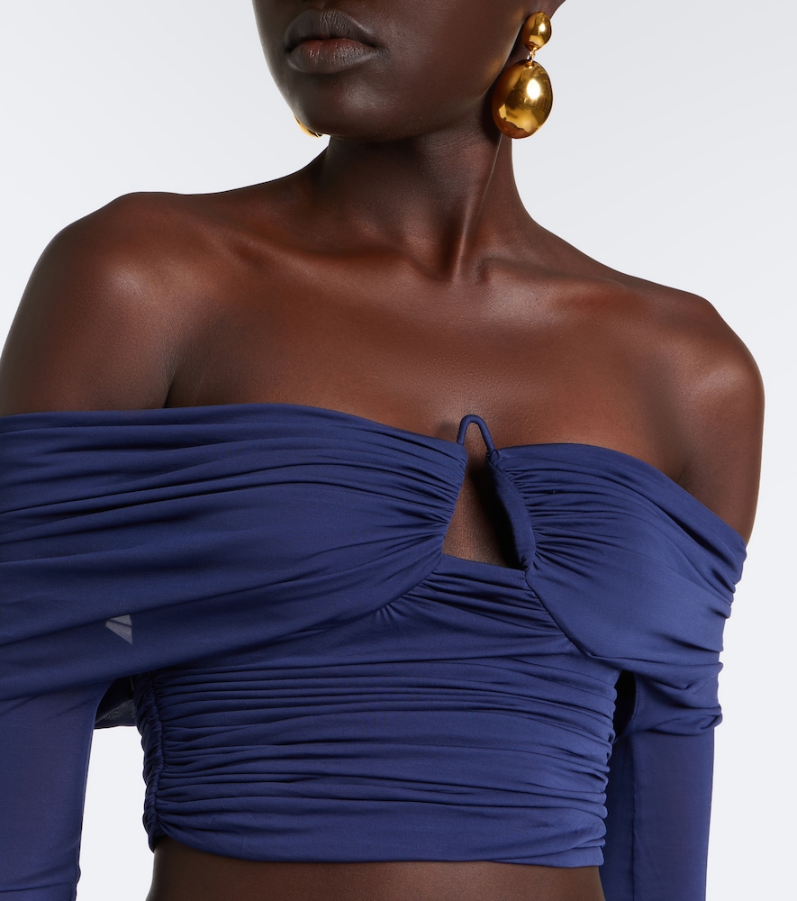 Marin Draped Off-Shoulder Top