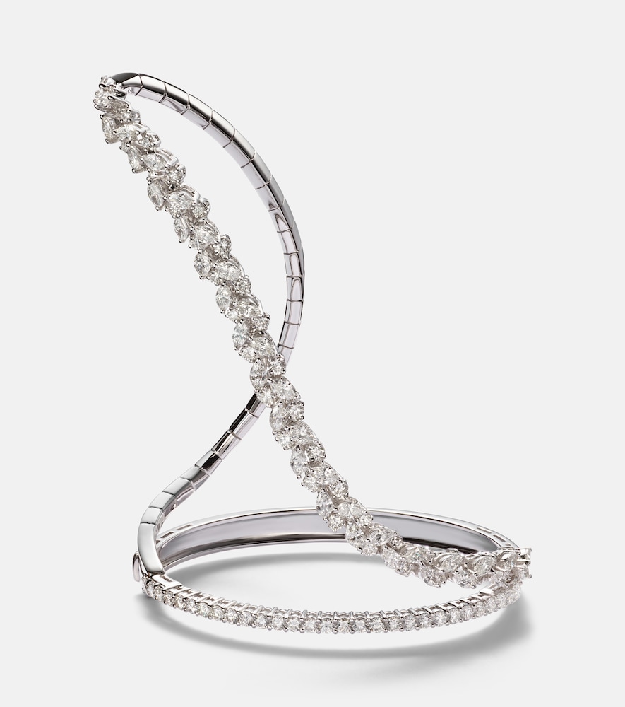 Armreif aus 18kt Weißgold mit Diamanten