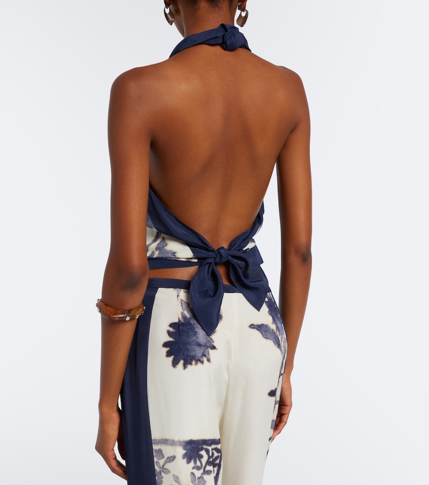 Phillipa Floral Halterneck Top