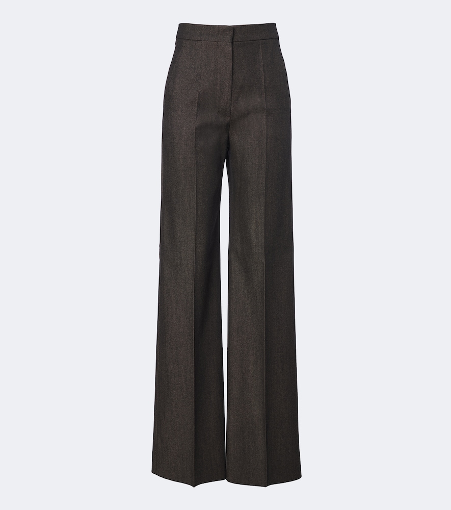 Weite Hose aus Schurwolle