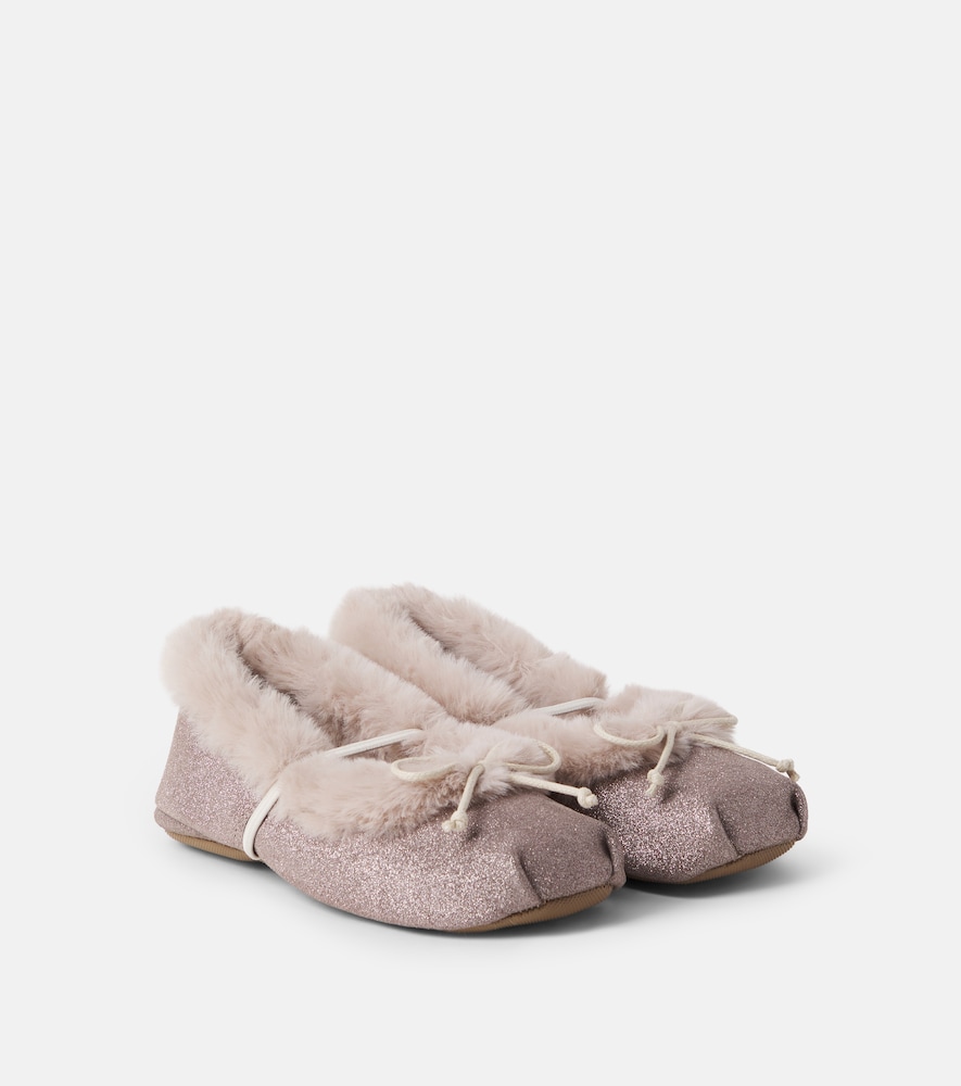 PèPè Ballerinas aus Leder mit Glitter