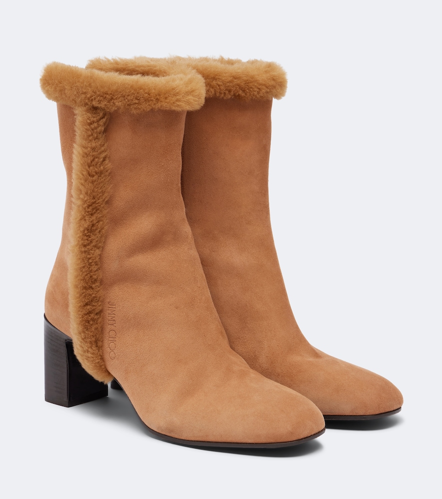 Ankle Boots Daze aus Veloursleder mit Shearling