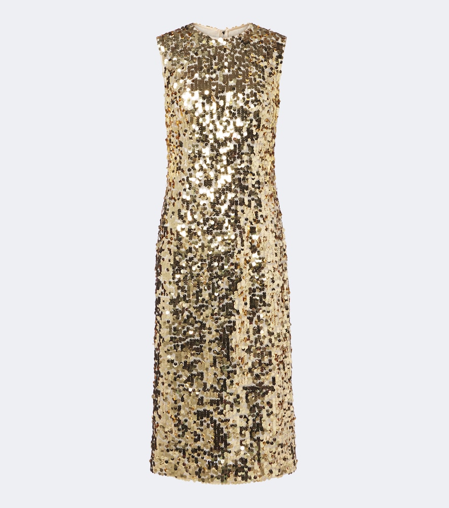 Abito midi con paillettes