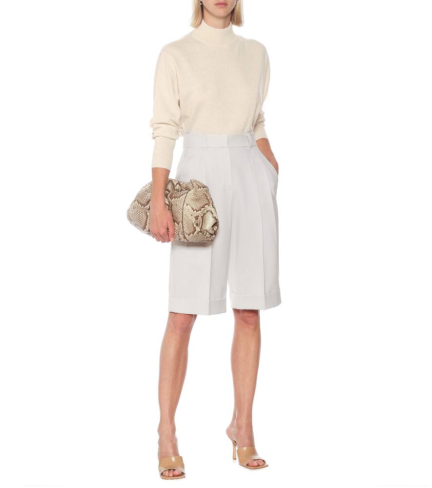 BRUNELLO CUCINELLI VIRGIN WOOL BERMUDA SHORTS,P00489102