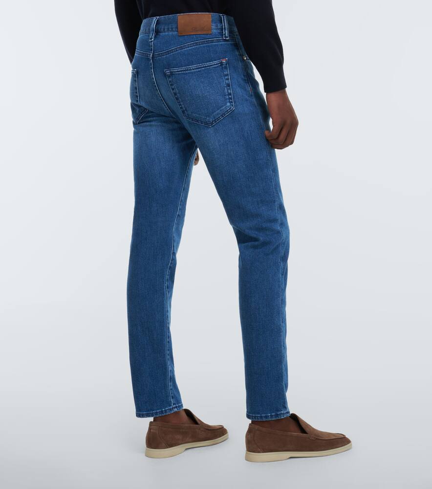 Shop Loro Piana Quarona Slim Jeans In Blue