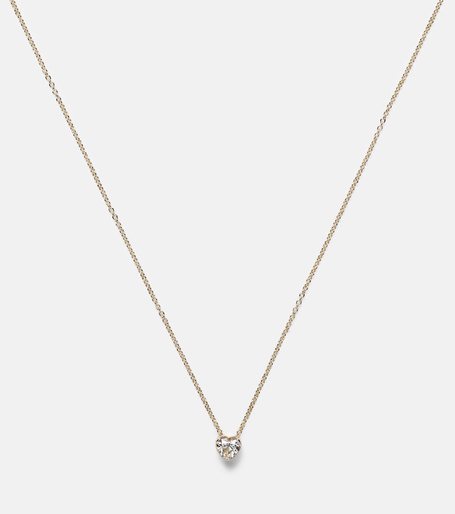 Shop Sophie Bille Brahe Orangerie De Coeur 18kt Gold Necklace With Diamonds In Yellow Gold Pearl