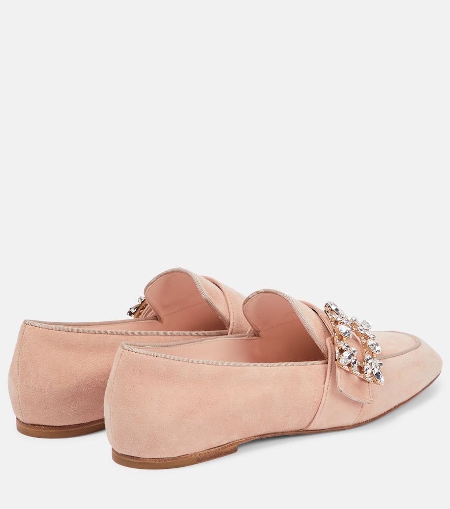  Roger Vivier Roger Vivier Loafers Mini Broche Aus Veloursleder 